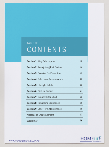 Falls Prevention Guide: Preventing Falls At Home